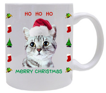 American Shorthair Cat Christmas Coffee Mug