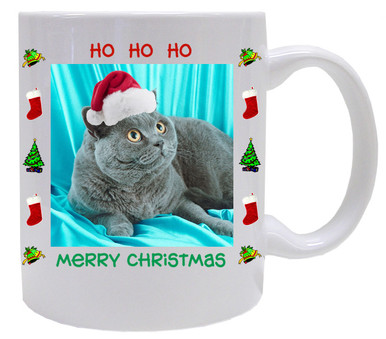 British Shorthair Cat Christmas Coffee Mug
