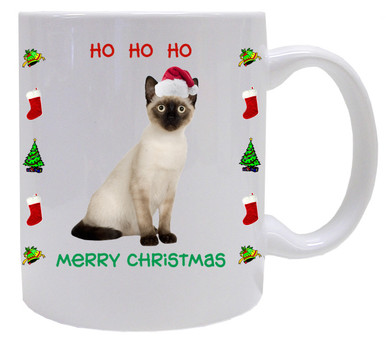Siamese Cat Christmas Coffee Mug