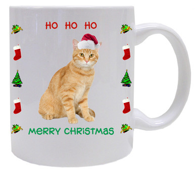 Tabby Cat Christmas Coffee Mug