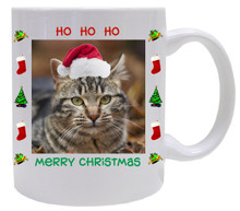 Tabby Cat Christmas Coffee Mug
