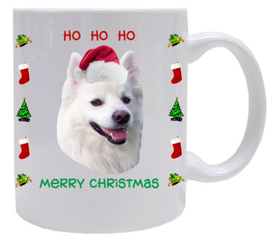 American Eskimo Dog Christmas Mug