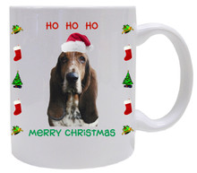 Basset Hound Christmas Mug
