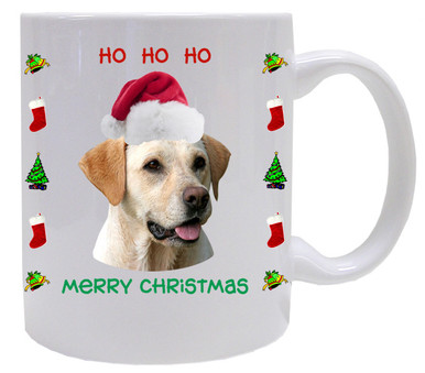 Yellow Labrador Retriever Christmas Mug