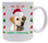 Yellow Labrador Retriever Christmas Mug
