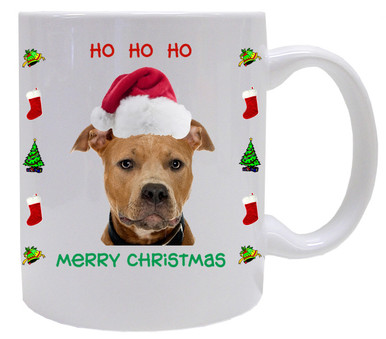 Pitbull Christmas Mug