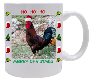 Rooster Christmas Mug