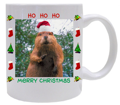 Beaver Christmas Mug