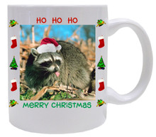 Raccoon Christmas Mug