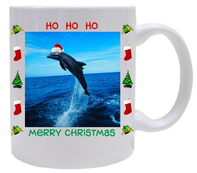 Dolphin Christmas Mug