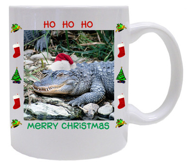 Alligator Christmas Mug