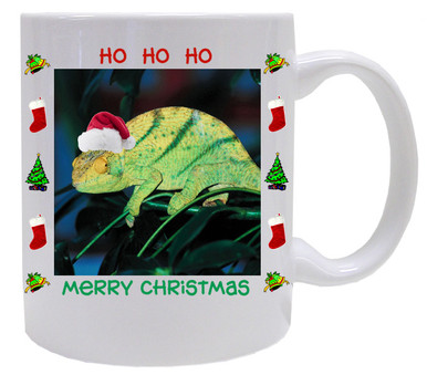 Chameleon Christmas Mug