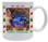 Blue Frog Christmas Mug