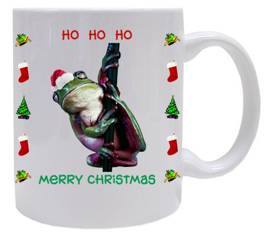 Tree Frog Christmas Mug