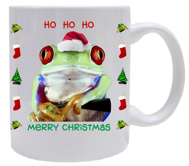 Tree Frog Christmas Mug