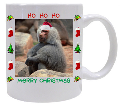 Baboon Christmas Mug