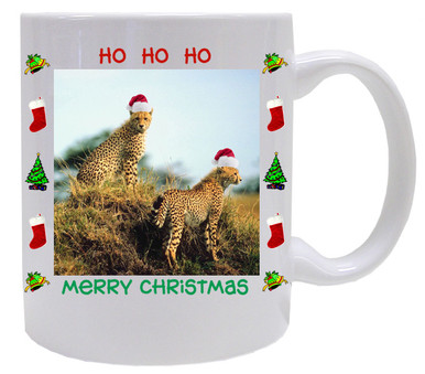 Cheetah Christmas Mug