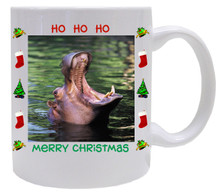 Hippo Christmas Mug