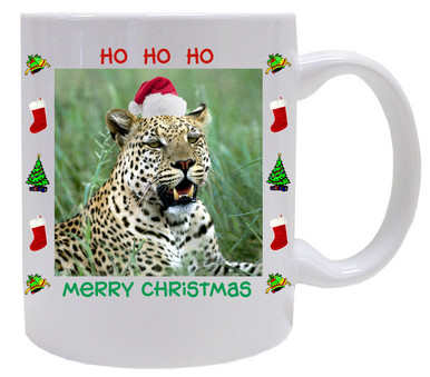Leopard Christmas Mug