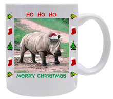 Rhino Christmas Mug