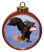 Eagle Ceramic Red Drum Christmas Ornament