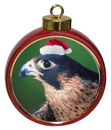 Falcon Ceramic Red Drum Christmas Ornament