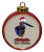 Goliath Heron Ceramic Red Drum Christmas Ornament