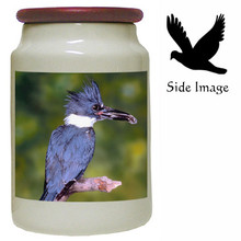 Belted Kingfisher Canister Jar
