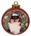 Shetland Sheepdog Ceramic Red Drum Christmas Ornament