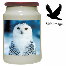 White Owl Canister Jar