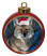 Coyote Ceramic Red Drum Christmas Ornament