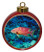 Grouper Ceramic Red Drum Christmas Ornament