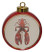 Lobster Ceramic Red Drum Christmas Ornament