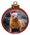 Sea Lion Ceramic Red Drum Christmas Ornament