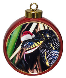 Mangrove Snake Ceramic Red Drum Christmas Ornament