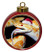 Python Snake Ceramic Red Drum Christmas Ornament