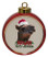 Camel Ceramic Red Drum Christmas Ornament