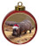 Hippo Ceramic Red Drum Christmas Ornament