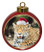 Jaguar Ceramic Red Drum Christmas Ornament