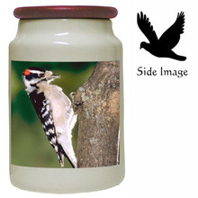 Downey Woodpecker Canister Jar