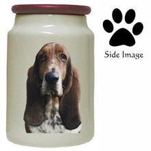 Basset Hound Canister Jar