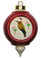 Bee Eater Victorian Red and Gold Christmas Ornament