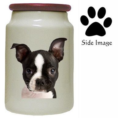 Boston Terrier Canister Jar
