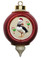 Atlantic Puffin Victorian Red and Gold Christmas Ornament