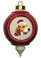 Beagle Victorian Red & Gold Christmas Ornament