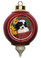 Cavalier King Charles Victorian Red & Gold Christmas Ornament