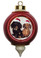 Dachshund Victorian Red & Gold Christmas Ornament