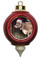 Cow Victorian Red and Gold Christmas Ornament