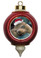 Sea Lion Victorian Red and Gold Christmas Ornament