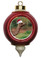 Camel Victorian Red and Gold Christmas Ornament